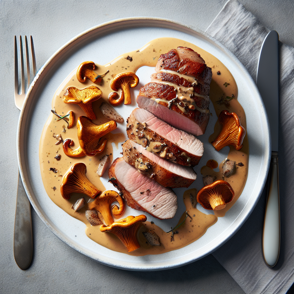 Polędwica w sosie kurkowym – przepis na pyszne mięso